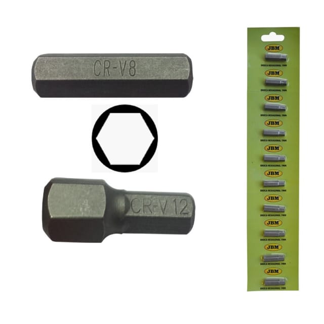 JBM - 10mm chrom inbus maulspitze 8 (hex) 13280