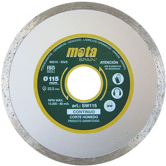 Mota - Diamantscheibe glatt nass 230mm clp18 sw230p + Zimmermannsbleistift