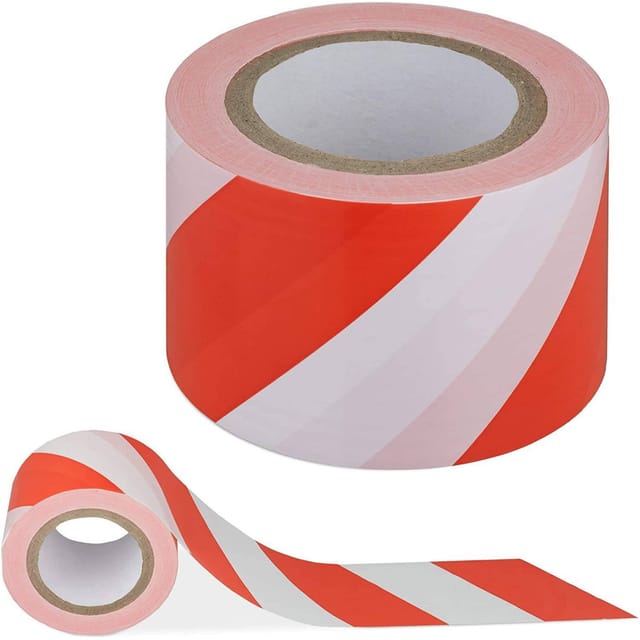 Trade Shop Traesio - Trade Shop - segnaletische antistrappo safettiere pericolo bianco rosso 50MMX18M -