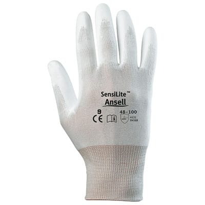 Handschuh HyFlex 48-100,weiß, Gr. 9 12 Stk - Ansell