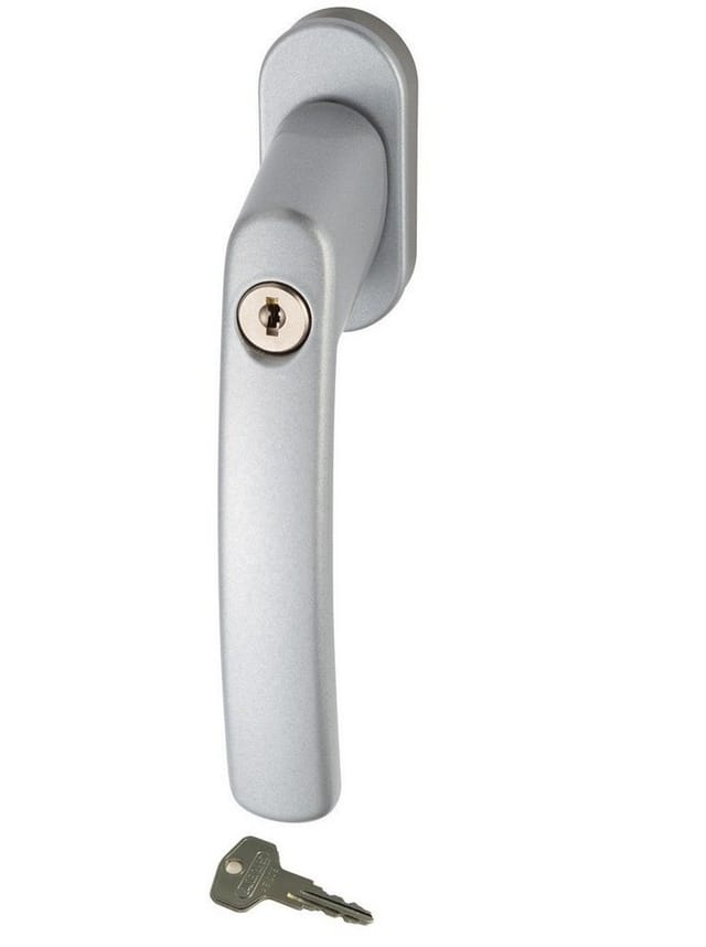 Abus - Fenstergriff FG200 s AB208 Aluminium silber abschließbar