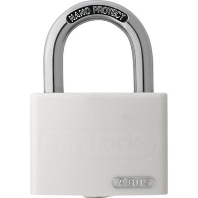 Vorhängeschloss T65 AL / MyLock Farbe weiß