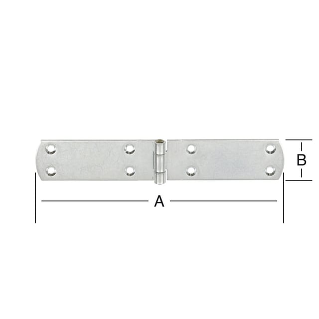 Vormann - Französische Kistenbänder verzinkt 160 x 35 mm Scharniere