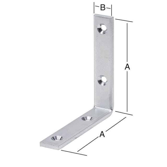 Winkel extra stark, verzinkt 80x80x20x5,0 mm - Vormann