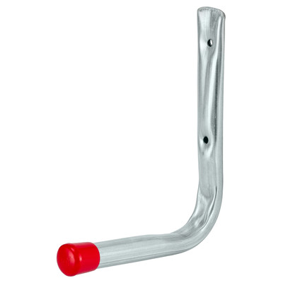 Wandhaken L-Form 150 x 165 mm verzinkt rote Endkappen