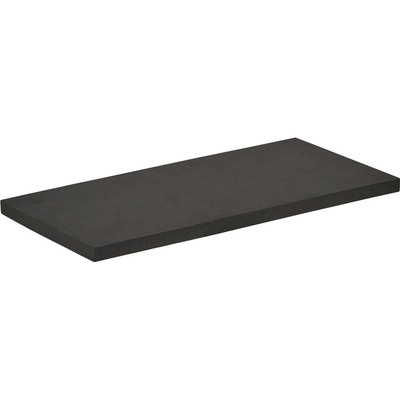 Kronen Hansa - Belag für Kunststoff-Reibebrett Zellgummi schwarz 240 x 120 mm x 10 mm
