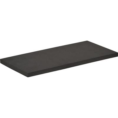 Kronen Hansa - Belag für Kunststoff-Reibebrett Zellgummi schwarz 240 x 120 mm x 10 mm