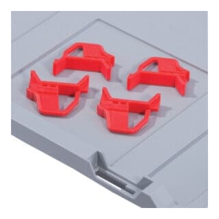 Schiebeverschluss rot passend für Stülpdeckel