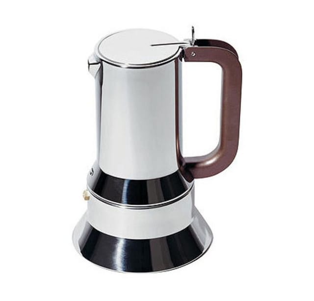 Alessi 9090/3 - italienische Kaffeemaschine of Edelstahl 18/10 glänzend mit Magnetfuß