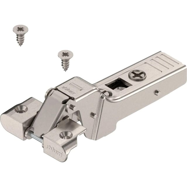 Clip Top Alurahmenscharnier 95 Grad, 9,5mm gekröpft + Feder & Schrauben - Blum