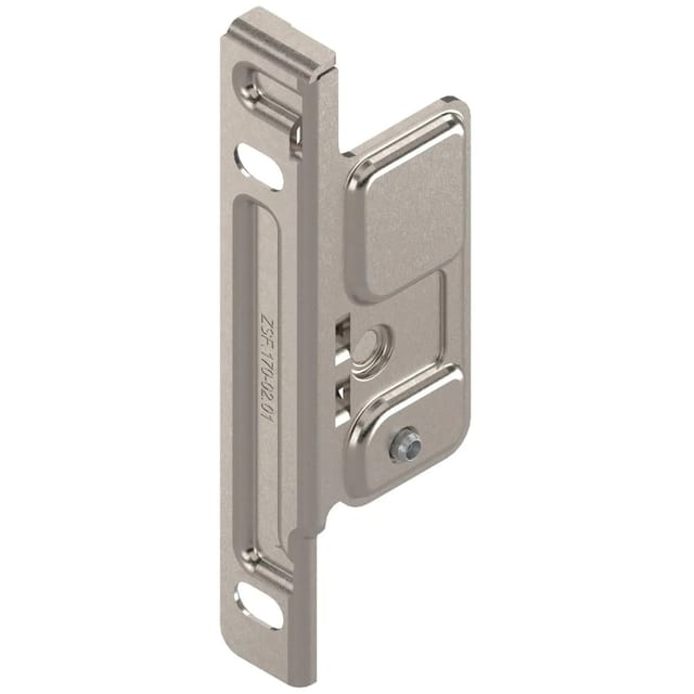 Blum - metabox Frontbefestigung, Zarge m,k,h, Schraubversion, links, Stahl vern.