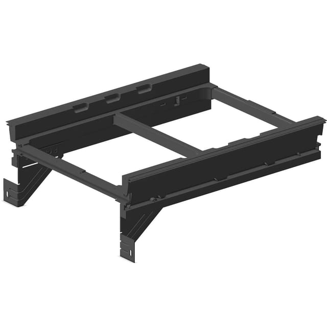 Mülleimer Halterung eins2fünf nl 500 kb 450mm - Halterung für Einbau Abfallsammler, Kunststoff dunkelgrau - Ninka