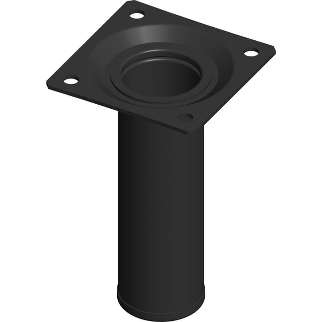 Möbelfüße Tischbeine rund Möbelbeine ø 30 mm Länge 100 mm Stahl schwarz