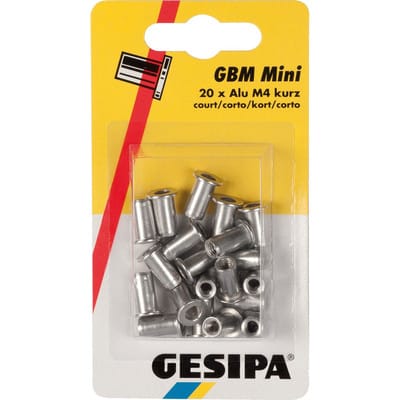 Blindnietmuttern Mini-Pack Alu m 6 Kurz - Gesipa