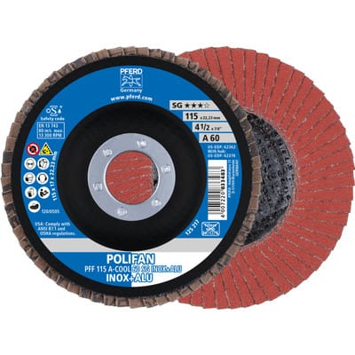 Fächerschleifscheibe A-COOL SG gerade 115mm K60 Pferd