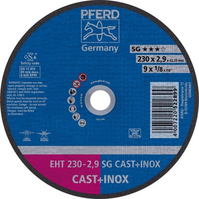 Trennscheibe gerade A24QSG 230x2,9mm Pferd
