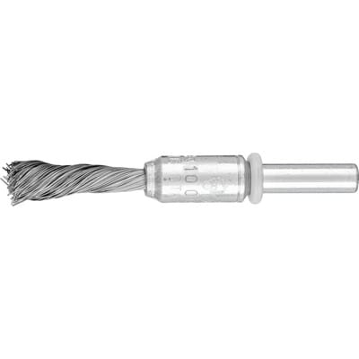Pferd - singletwist Pinselbürste gezopft pbgs Ø10mm Schaft-Ø6 mm Stahl-Draht-Ø0,20