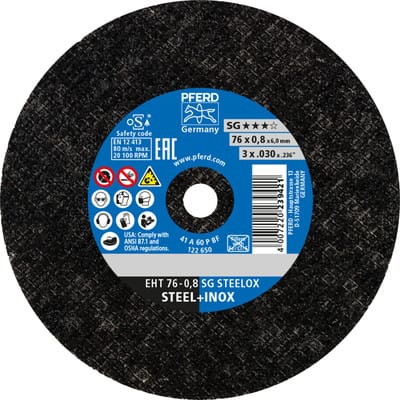 Trennscheibe gerade A46PSG 76x0,8x6mm Pferd