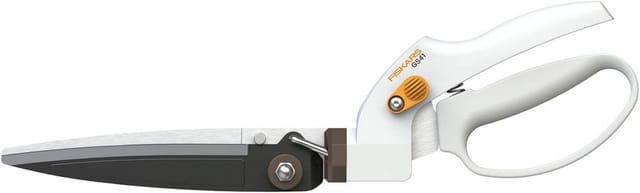 FP - Rasenkantenschere GS41 für Form- und Rückschnitt von Rasen und Hecken Hochwertiger Stahl, Weiß/Orange
