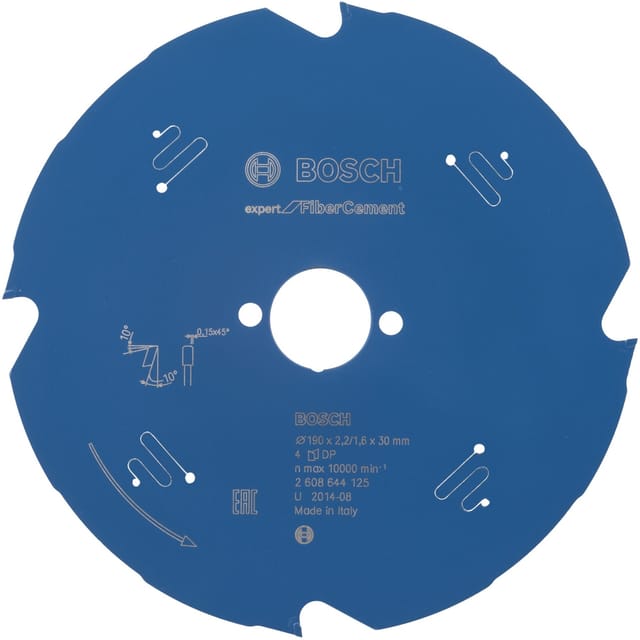 Hm Kreissägeblatt 190x2,2x30mm Z4 tf Expert Fiber Cement - Bosch
