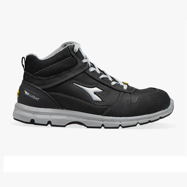 Diadora Run ll High S3 ESD SRC Schuhe - 43 EU - Schwarze