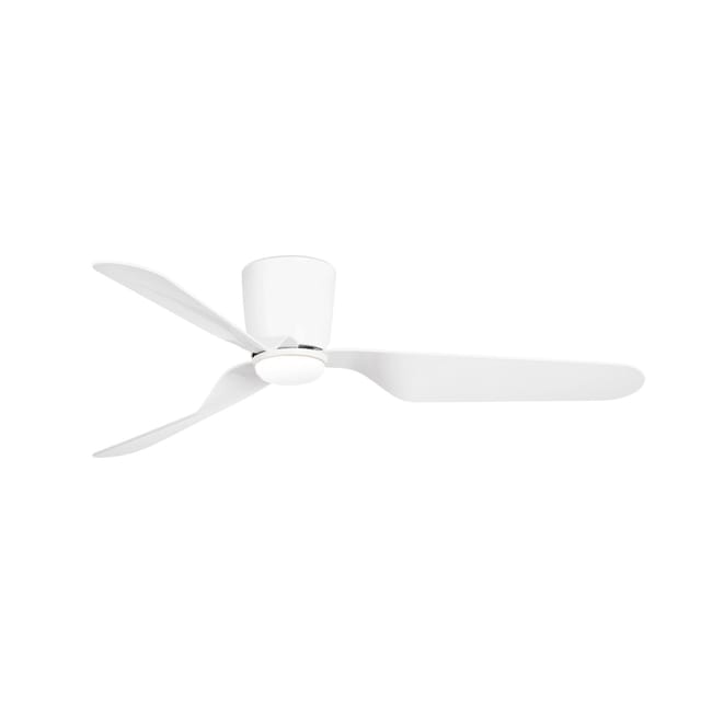 Pemba Deckenventilator weiß mit Gleichstrommotor mit Licht