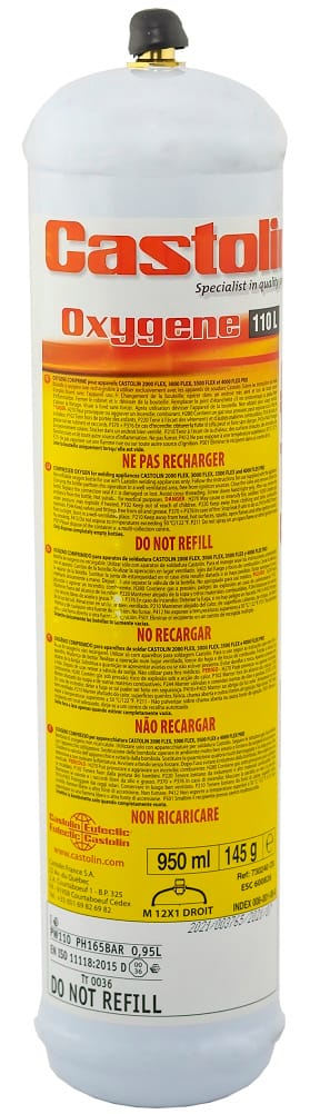 730240OX] Bouteille oxygène Castolin 730240OX 950ml
