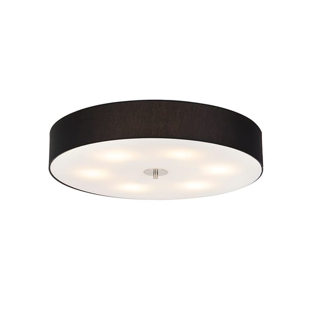 Country Deckenleuchte schwarz 70 cm - Drum