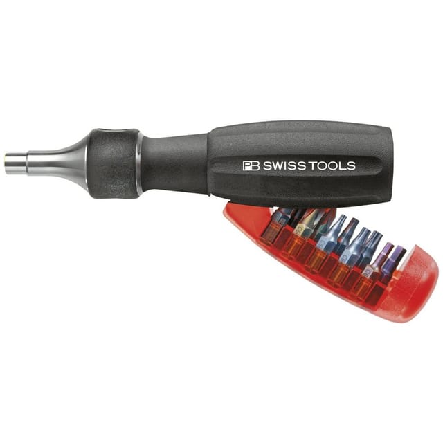 Pb Swiss Tools - Swiss Tools Magazin-Bithalter lang 10-teilig mit Ratsche