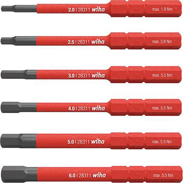 2831B608 slimBit electric 6tlg. 6kant - Wiha