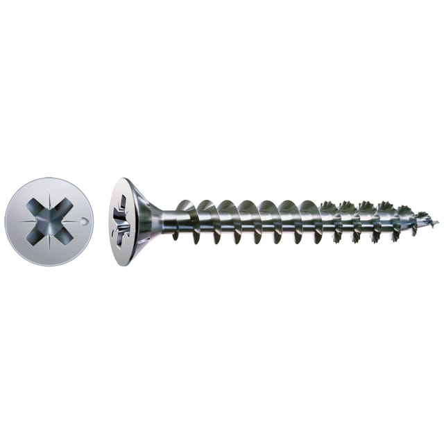 Spax - Universalschraube, 2,5 x 10 mm, 1000 Stück, Vollgewinde, Senkkopf, Kreuzschlitz Z1, S-Spitze, wirox - 1081010250105