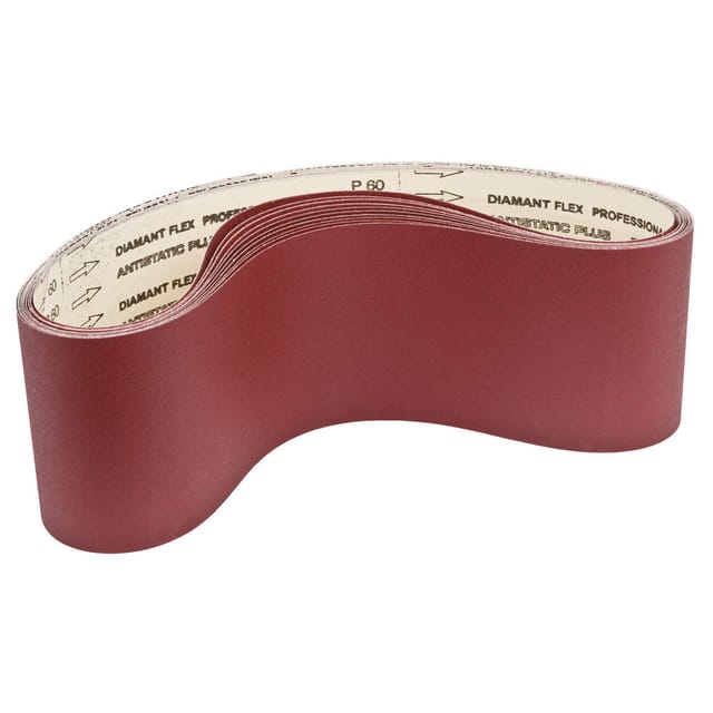 Holzmann - Satz mit 10 Korund-Schleifbandern 1180x75 gr 60/80/100/120