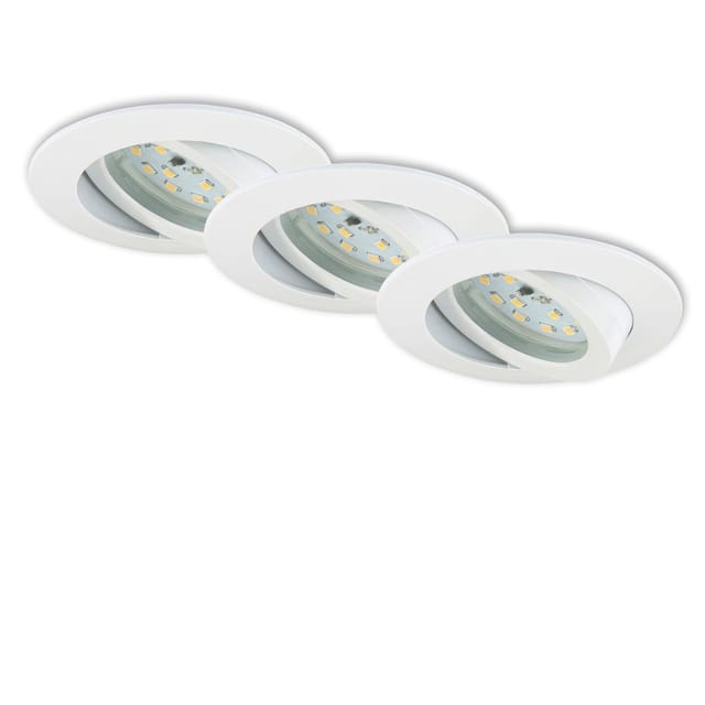 Briloner - led Einbauleuchte Spots Deckenstrahler schwenkbar IP23 4,8W Ø8,2 cm