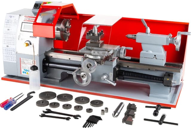 Holzmann - Tischdrehmaschine ED400FD230V Rechts-Linkslauf schaltbar Drehmaschine