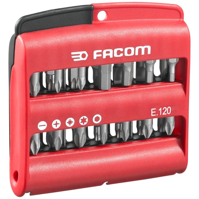 Gemischte Sätze Facom von 28 Bits - Serie 1 High Perf 1/4 mit Bithalter - E.120