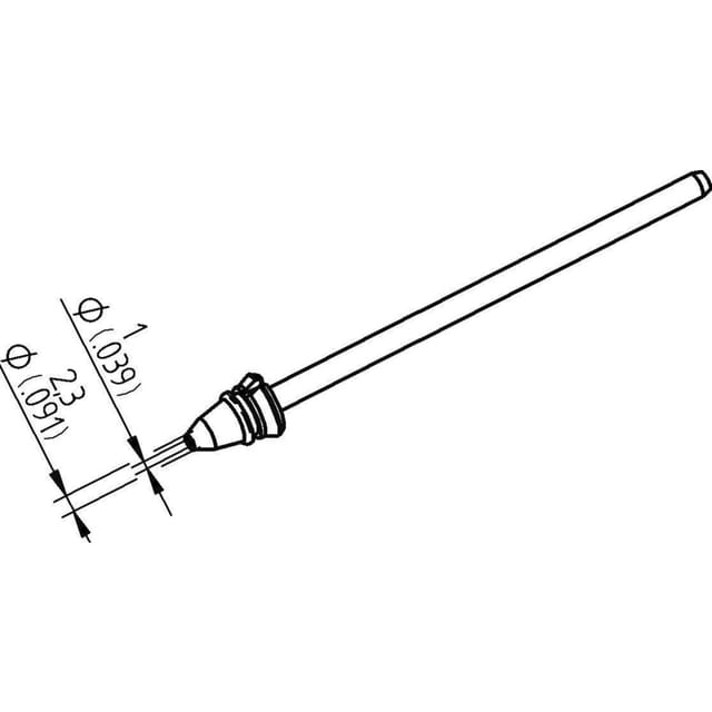 Ersa - 0742ED1023H/SB Entlötspitze Konisch Spitzen-Länge 79.25 mm Inhalt 1 St.