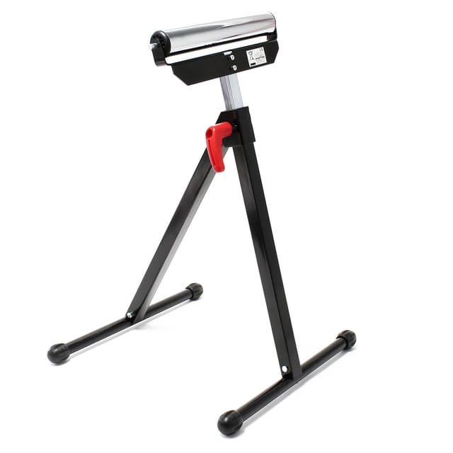 Wiltec - Rollenständer bis 60 kg, Rollenbock höhenverstellbar 68-110 cm, aus Metall für Materialzuführung, Rollbock Stützbock Unterstellbock
