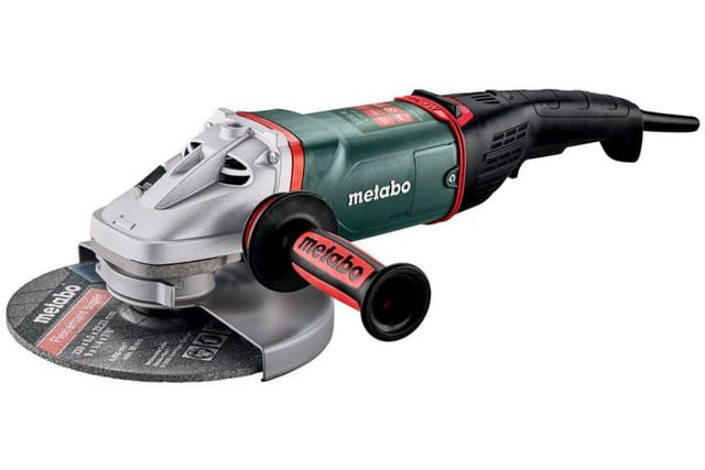 Winkelschleifer wepba 26-230 mvt Quick, mit Bremse, Schnellspannmutter, drehbarem Haupthandgriff, Totmannschalter, Karton - Metabo