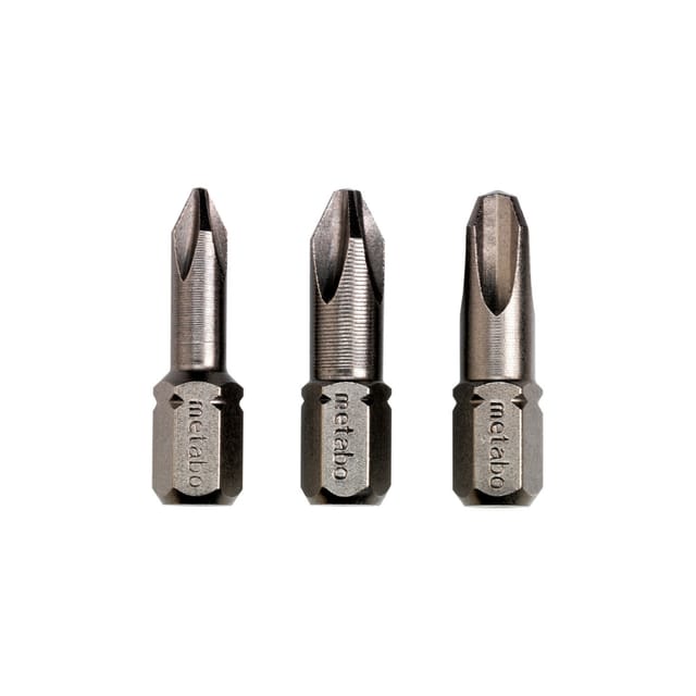 3 Bits Phillips ph 1/ 2 / 3 Torsion (628537000) - Metabo