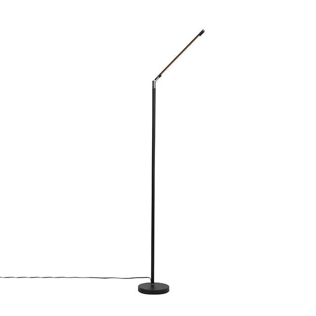 Moderne Stehleuchte schwarz inkl. led mit Touchdimmer - Berdien