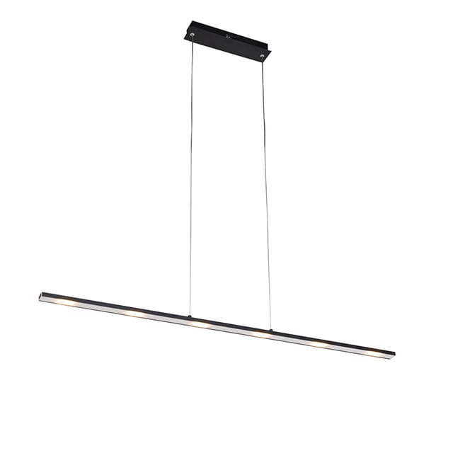 Design Hängelampe schwarz inkl. led mit Touchdimmer - Platin