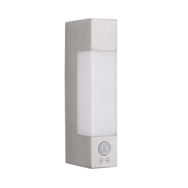Forlight - wandleuchte IP44 litus with sensor led 5,3 w 4000 k edelstahl 420 lm
