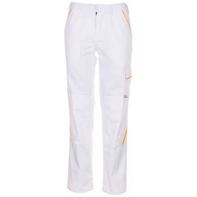 Planam Bundhose Highline Gr. 44 reinweiß/gelb