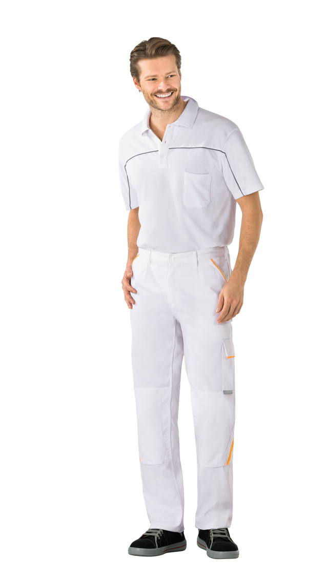 Planam Highline Bundhose reinweiß/gelb 54
