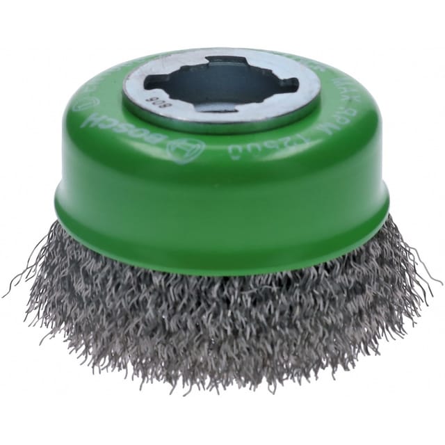 Accessories Topfbürste x-lock Clean for Inox, 75 mm, 0,3 mm, gewellter rostfreier Stahldraht - Bosch