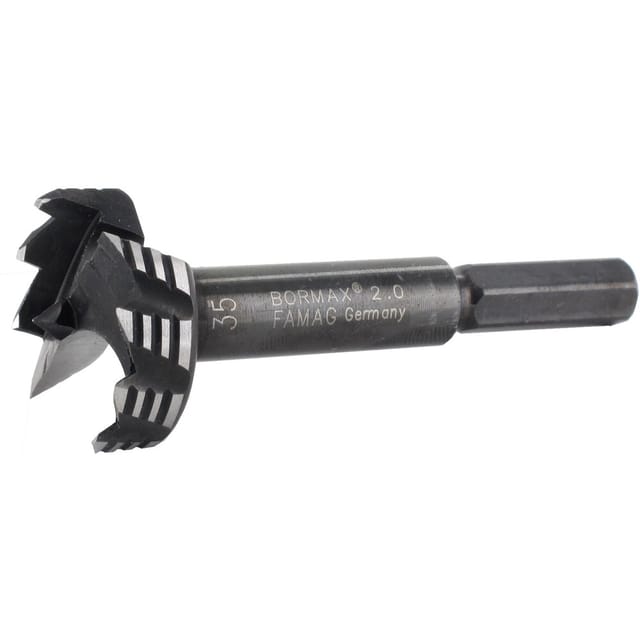 FP - Famag ws Bormax 2.0 Forstnerbohrer 17 mm Bohrer mit Zentrierspitze Länge 90 mm