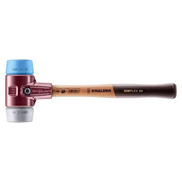 Halder Schonhammer mit Stahlgussgehäuse Ø 60mm TPE-mid und TPE-soft