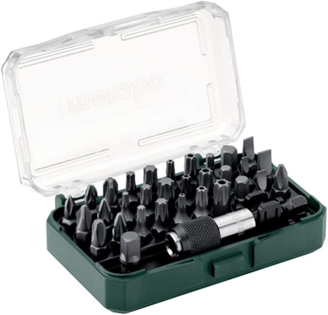 Metabo - Bit Box 32-teilig lc mit magnetischem Bithalter 60 mm Adapter Länge 25 mm