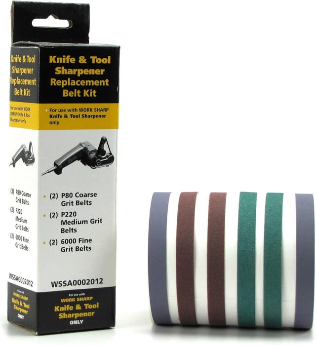 Work Sharp - Drill Doctor 56210 Ersatz-Schleifbänder-Set für wskts je 2 Stk. P80, P220, P6000