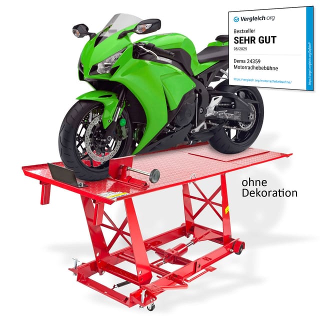Dema - Motorradhebebühne Motorradrampe DMR1000 hydraulisch Motorradheber Motorradbühne